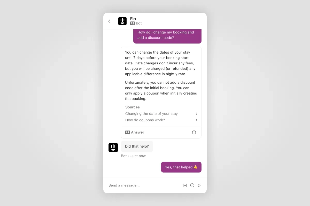 Intercom Fin AI Chatbot