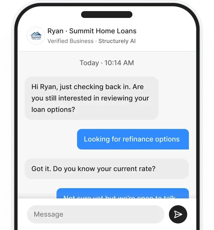 Structurely AI Bot in Real Estate