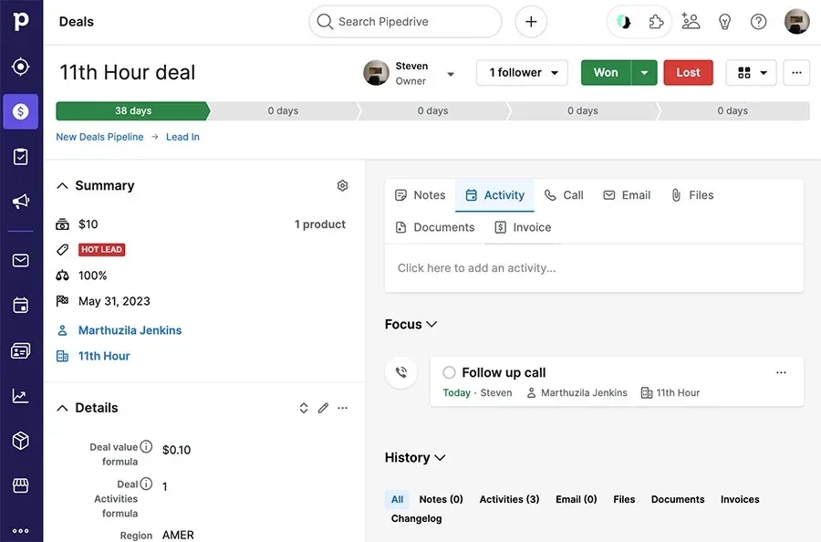 Pipedrive Crm