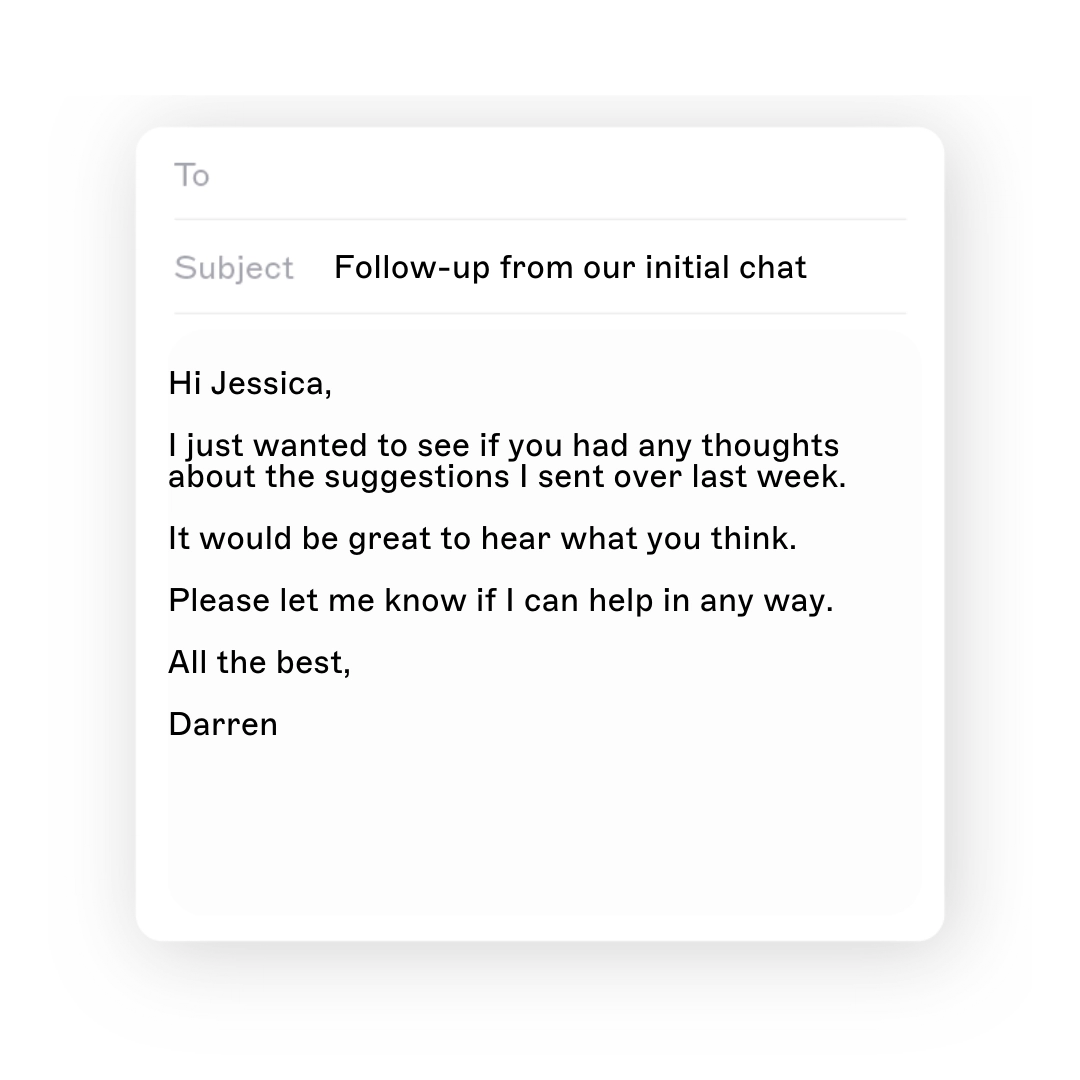Follow up Message