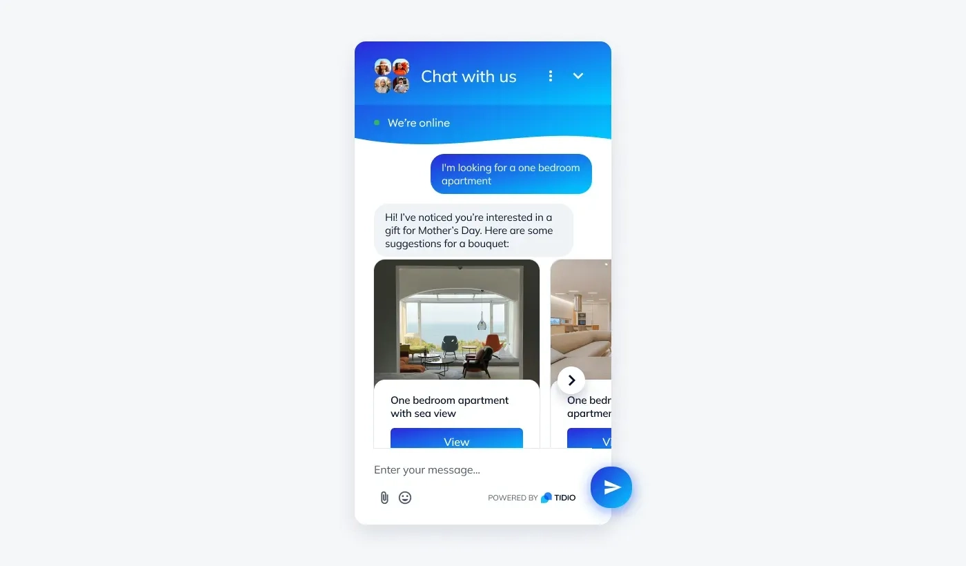 Tidio AI Bot in Real Estate