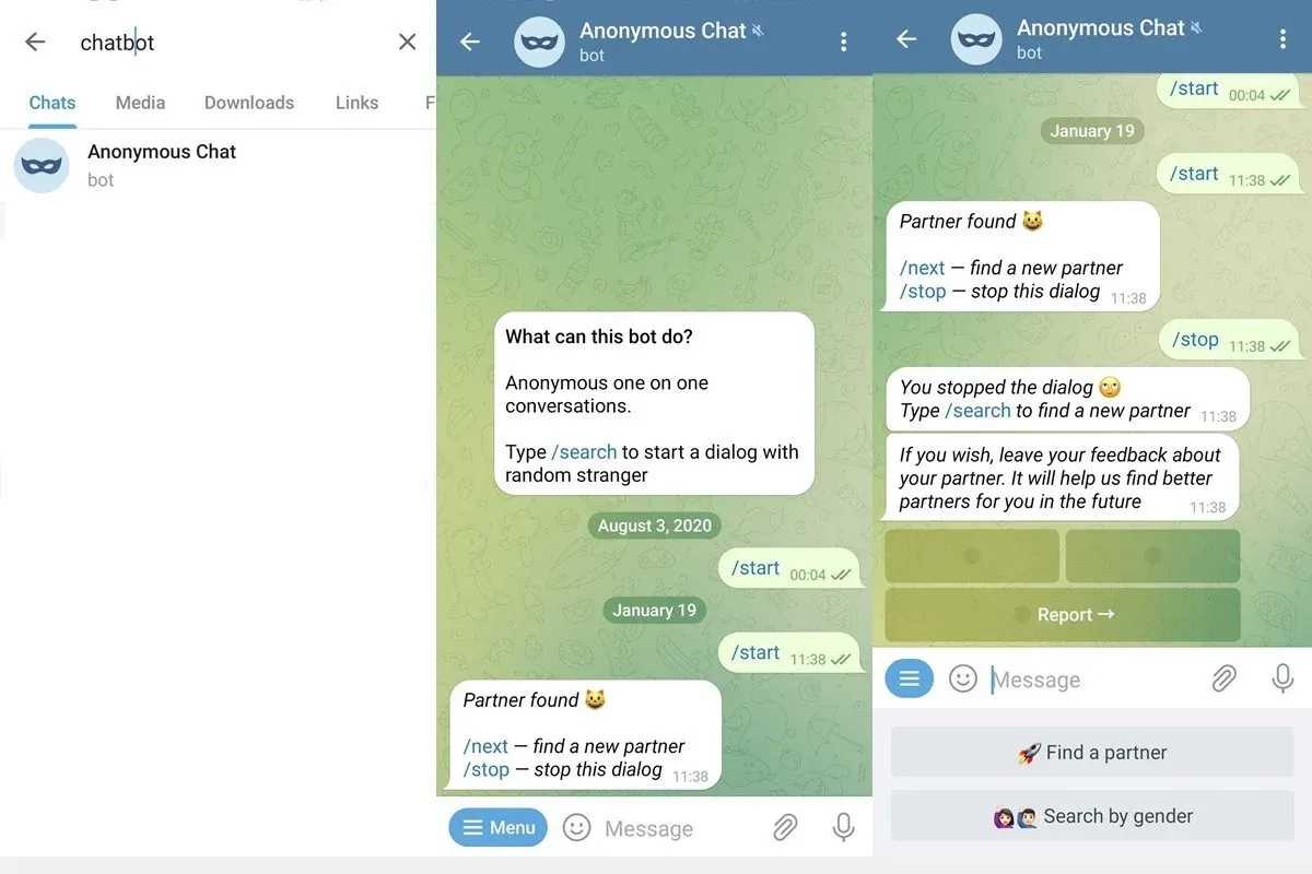 Anonymous Chat Bot