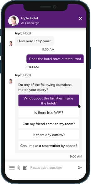 Bookandlink (tripla Bot) Hotel Chatbot