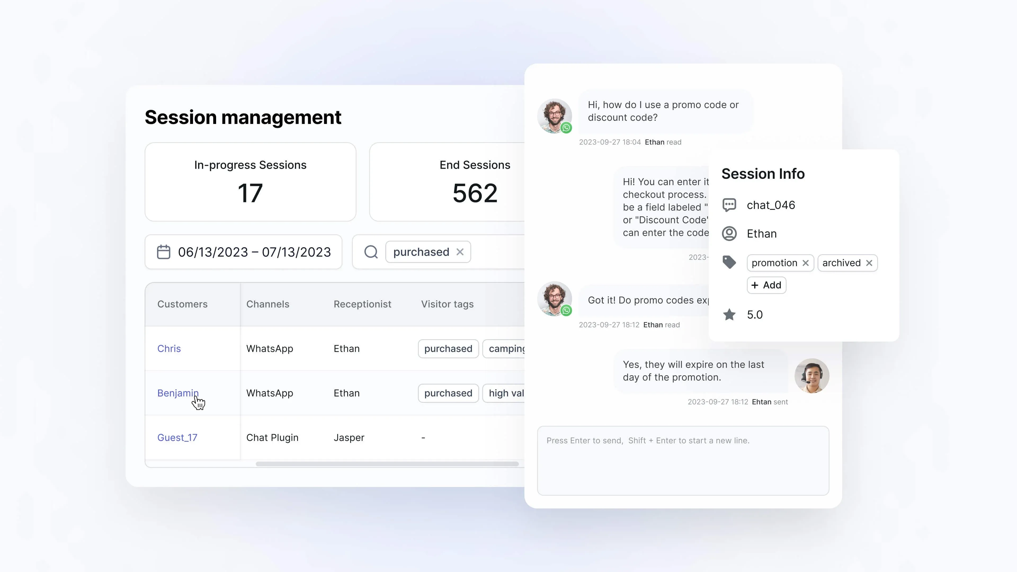 Salesmartly Whatsapp Business API Omni Channel