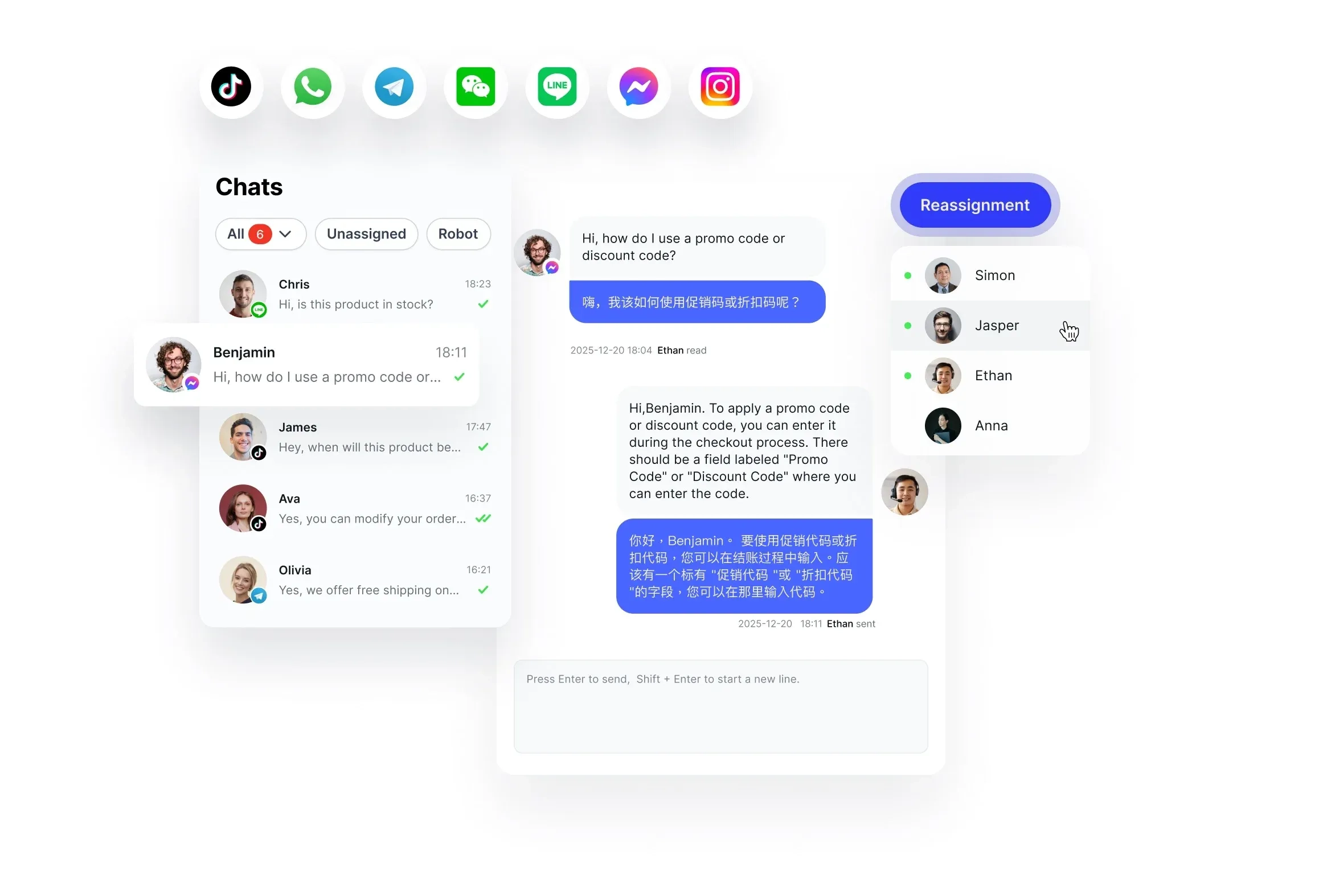 Examples of Chatbots in Business Salesmartly