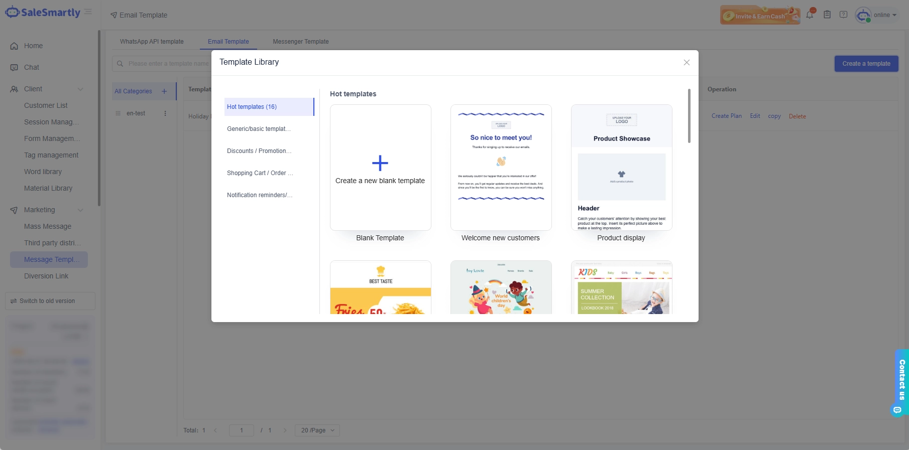 Email Marketing Template.